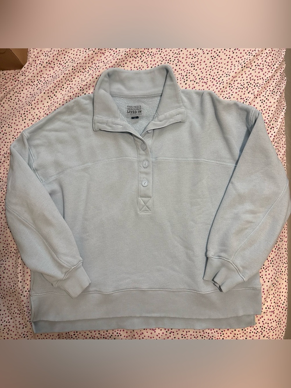 American Eagle Light Blue Pullover Sweater